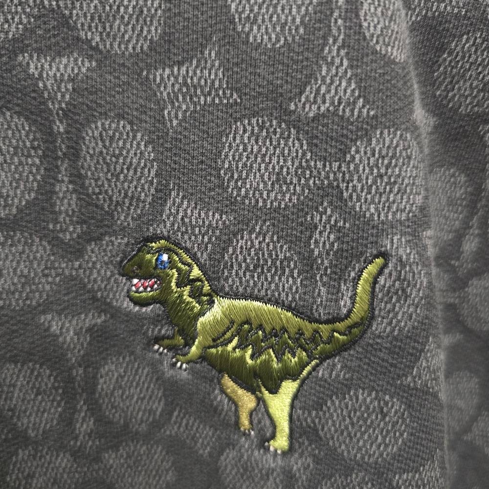 Coach Signature Monogram Rexy Hoodie in Charcoal Gray - Picture 3 of 13